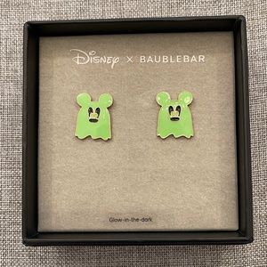 Disney x BaubleBar Mickey Ghost Stud Earrings